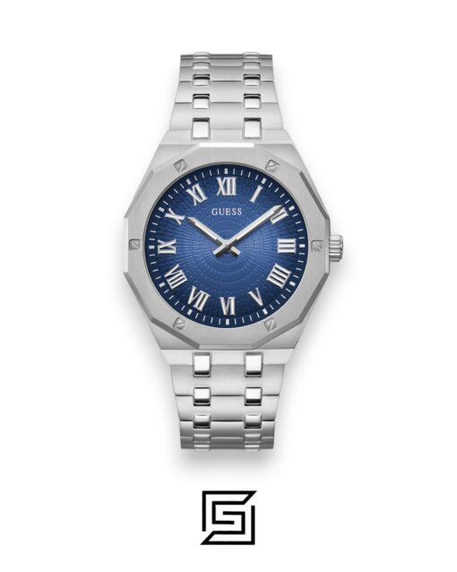 GUESS MEN SILVER Tone Analog WATCHE GW0575G4