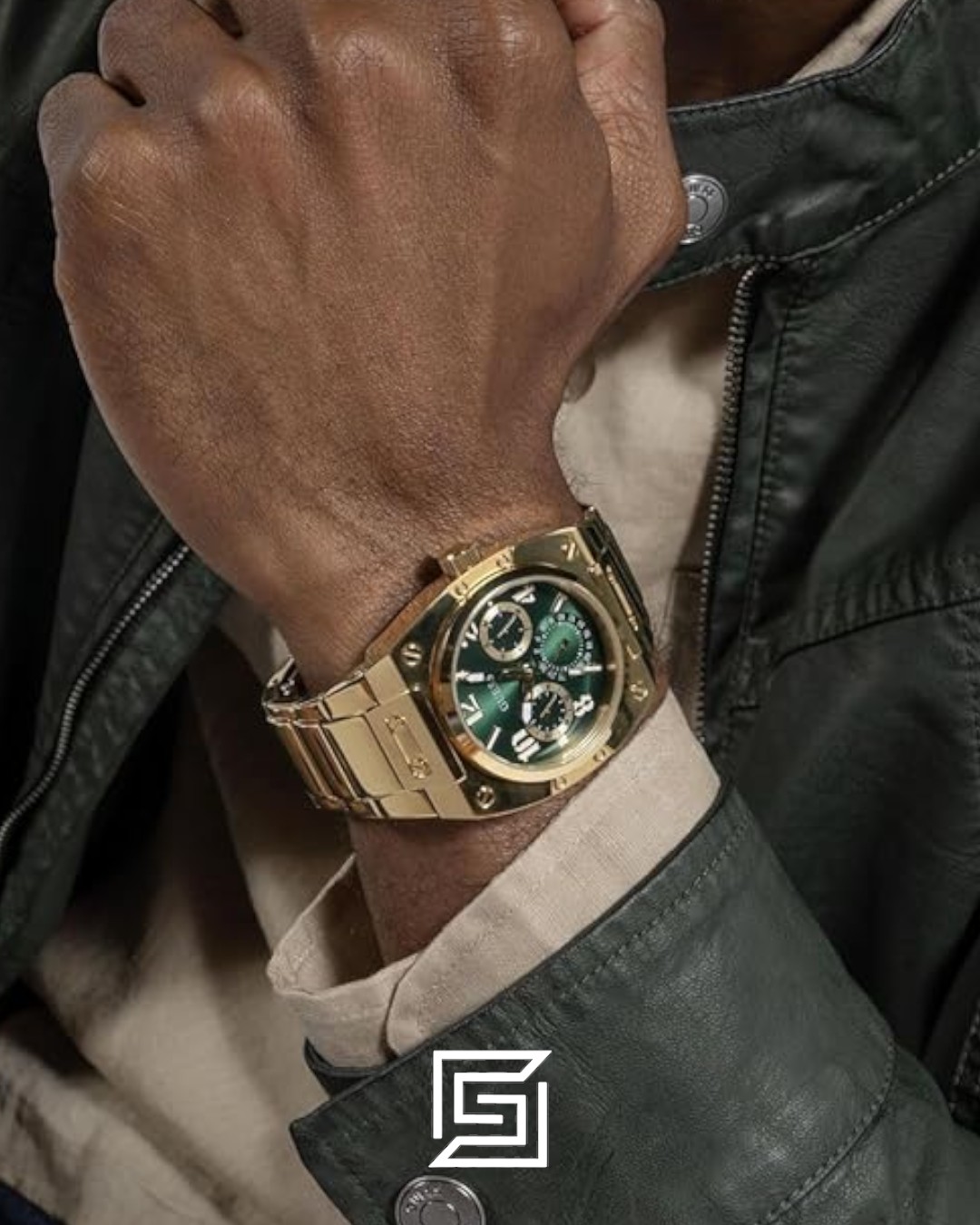 GUESS MEN GOLD Tone Analog WATCH GW0624G2 - Image 5