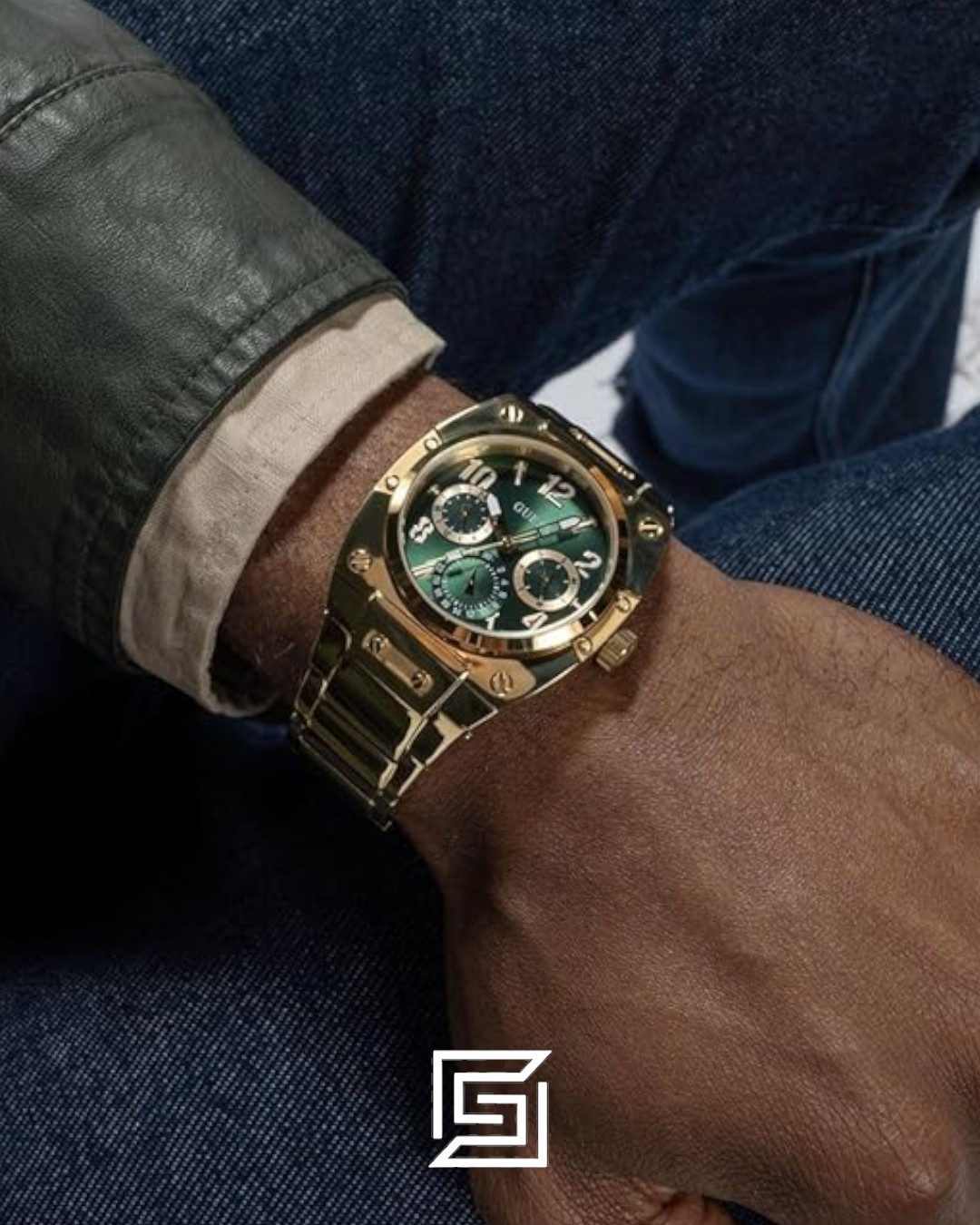 GUESS MEN GOLD Tone Analog WATCH GW0624G2 - Image 6