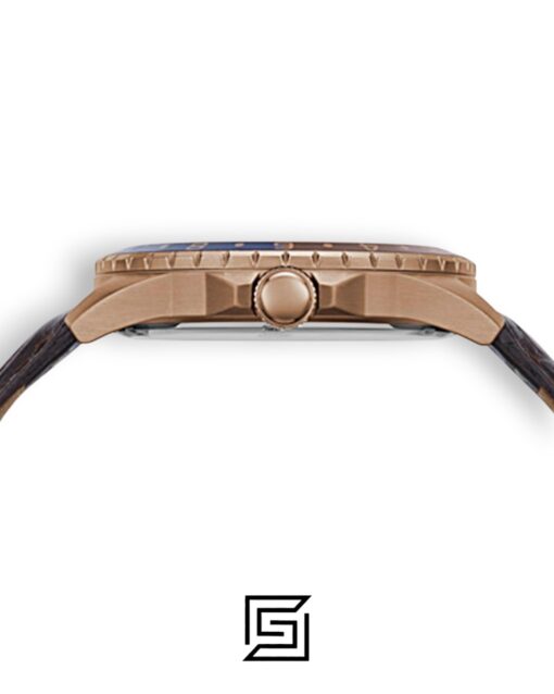 Alternative view of GUESS MEN ROSE GOLD TONE Analog BAND COLOR BROWN LEATHER WATCH GW0221G2