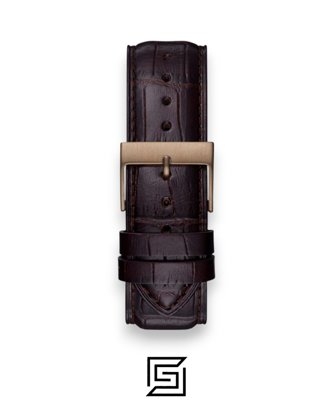 ⁦GUESS MEN ROSE GOLD TONE Analog BAND COLOR BROWN LEATHER WATCH GW0221G2⁩ - الصورة ⁦3⁩