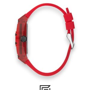 ⁦GUESS MEN RED Tone Analog Band Color RED WATCH GW0203G5⁩ - الصورة ⁦3⁩