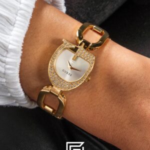 GUESS Ladies GOLD Tone Analog GW0683L2 - Image 8