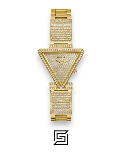 GUESS Ladies GOLD Tone Analog GW0644L2