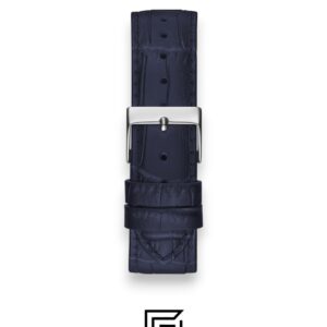 GUESS Ladies SILVER Tone Analog BAND Leather BLUE Watch GW0309L1 - Image 4