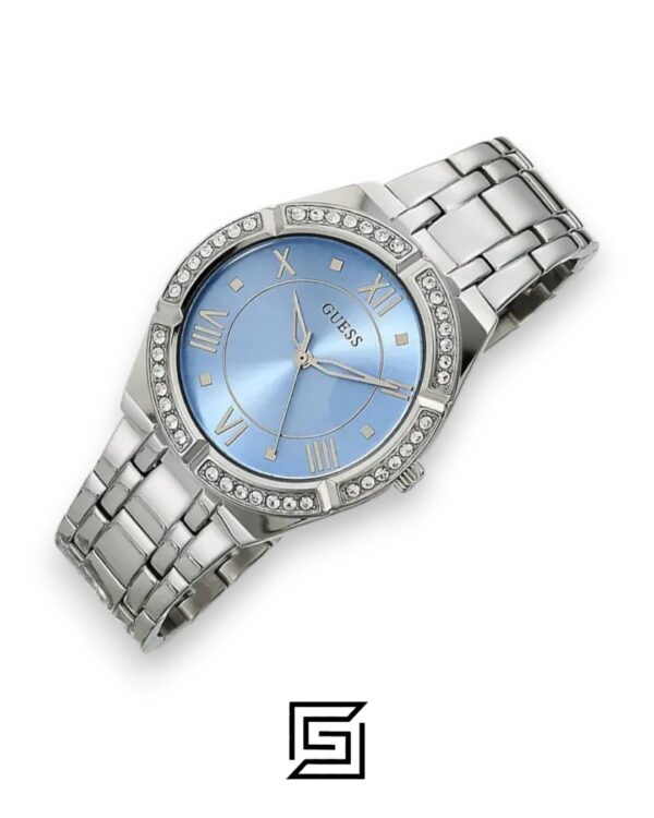 GUESS Ladies SILVER Tone Analog Watch GW0033L5