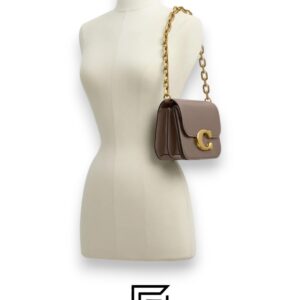 Bags,Leather,Women Idol Bag Style No.CM557 Light Brown Coach