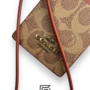 Id Lanyard In Signaure Canvas CZ285 BROWN - Image 3