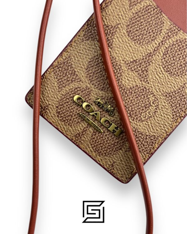 Id Lanyard In Signaure Canvas CZ285 BROWN