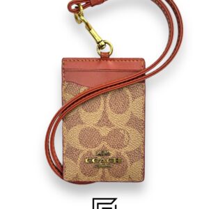 Id Lanyard In Signaure Canvas CZ285 BROWN - Image 1