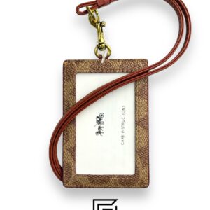 Id Lanyard In Signaure Canvas CZ285 BROWN - Image 2