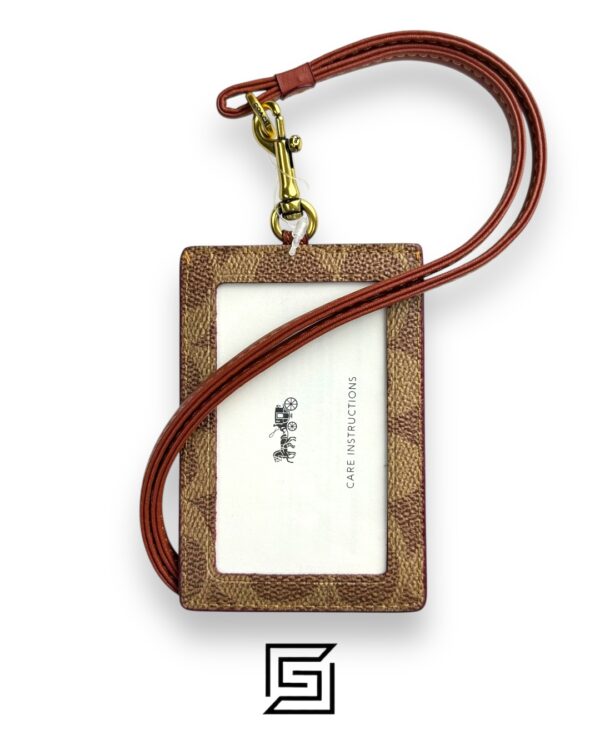 Id Lanyard In Signaure Canvas CZ285 BROWN