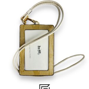 Id Lanyard In Signaure Canvas CZ285 KHAKI - Image 2