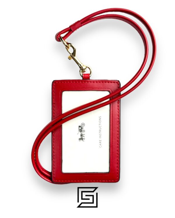 Id Lanyard In Signature Canvas With Cherry Print F31899