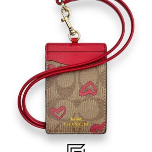 Id Lanyard In Signature Canvas With Cherry Print - Image 1