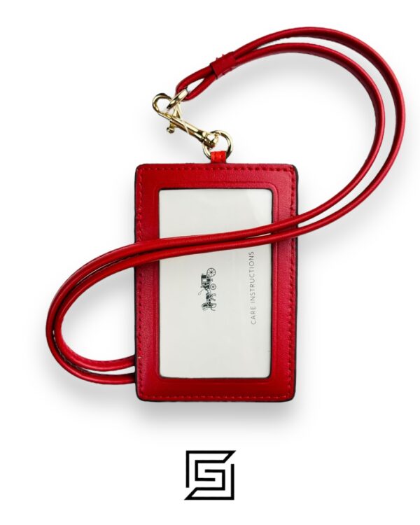 Id Lanyard In Signature Canvas With Cherry Print