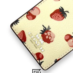 ⁦Coach 23679 Fruit Print ID Lanyard Chalk Multi⁩ - الصورة ⁦2⁩