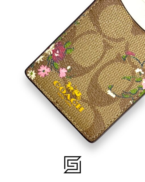 Alternative view of ID lanyard with Fllowers print C8686