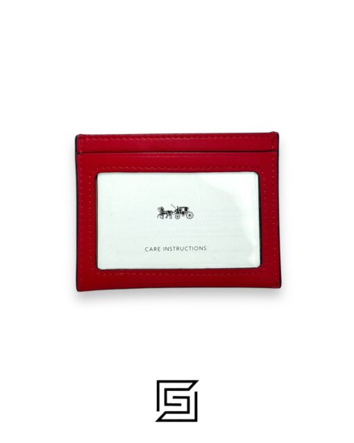 Alternative view of COACH×DISNEY collaboration Mickey Pass Case CM209 Red