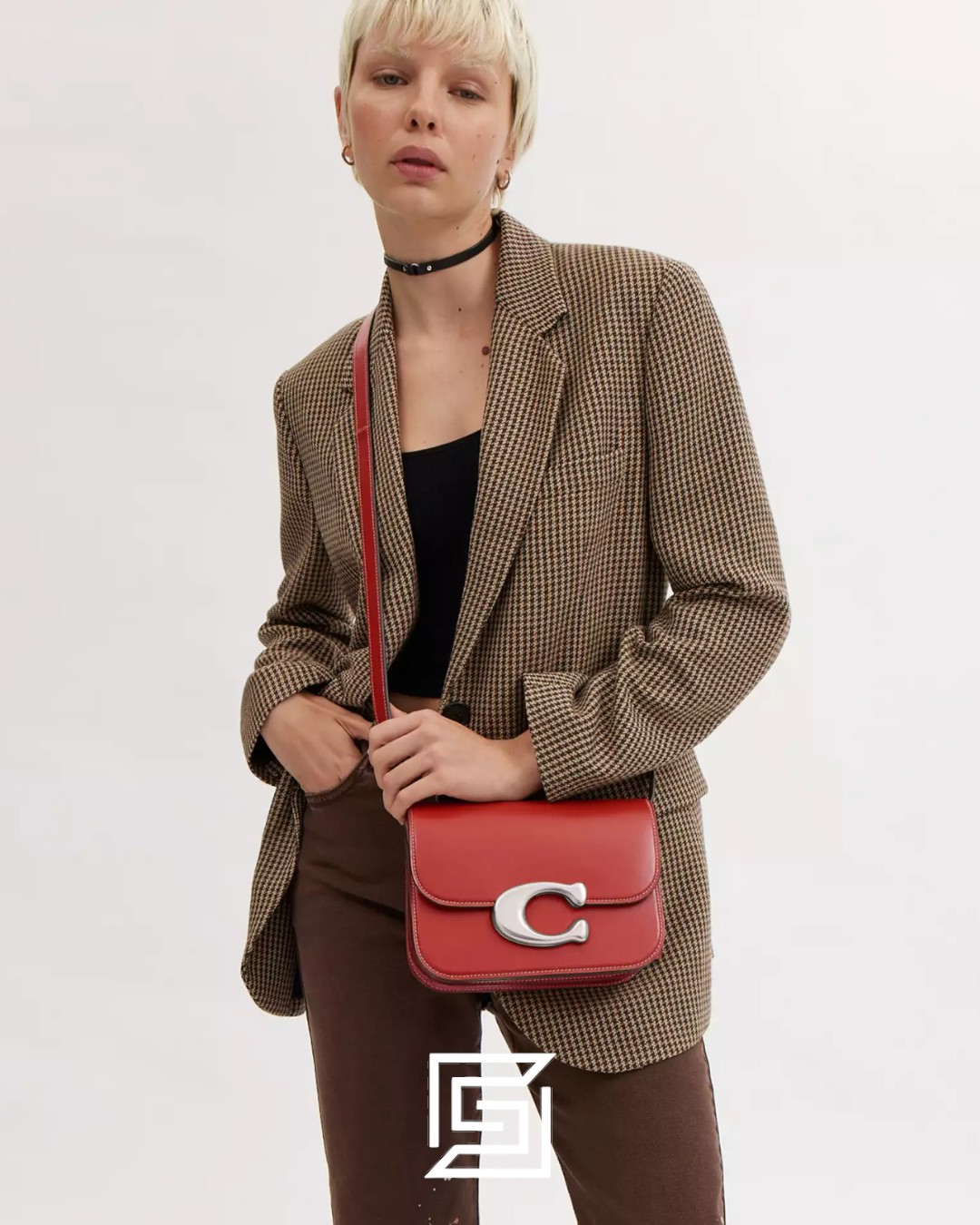 Bags,Leather,Women Idol Bag Style No.CM557 Red Coach