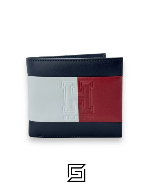 TOMMY SINGLE WALLET 2 COLORS WITH H IN MIDDLE/MULTI COLORS