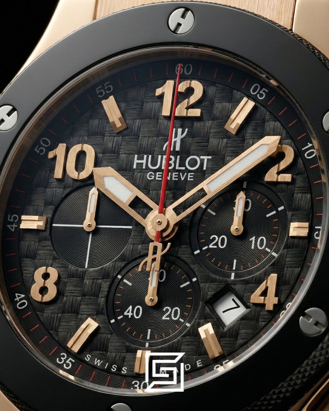 ⁦Hublot Big Bang King – Rose Gold Case with Black Dial & Rubber Strap⁩ - الصورة ⁦2⁩
