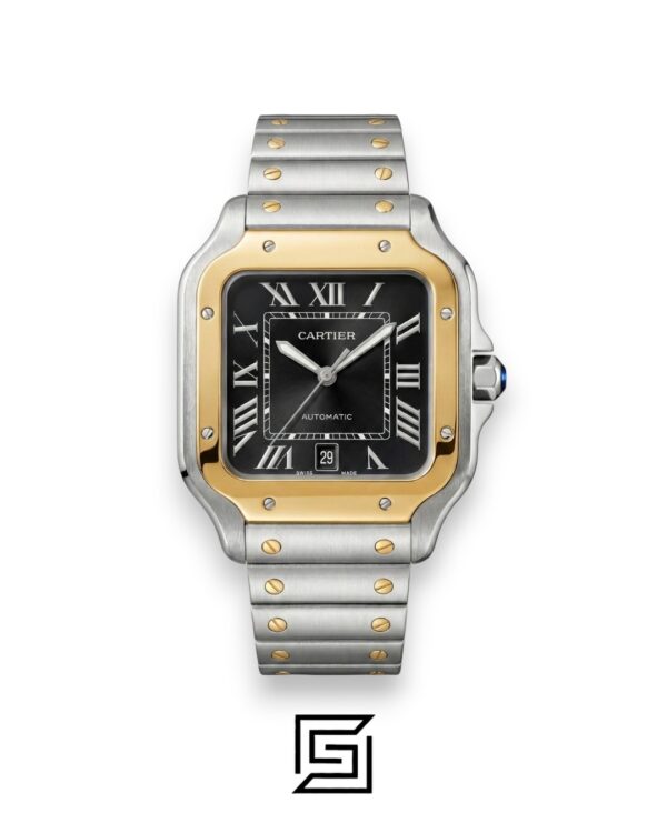 Cartier Santos Black Two-Tone