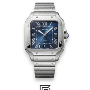 Cartier Santos Blue Roman