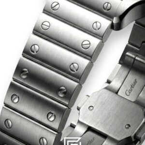 ⁦Cartier Santos 3241983 Automatic White Roman Dial Stainless Steel - 47mm⁩ - الصورة ⁦3⁩