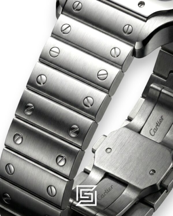 Cartier Santos 3241983 Automatic White Roman Dial Stainless Steel - 47mm
