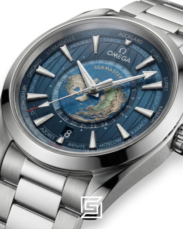 Omega Aqua Terra Worldtimer – Inspired Edition – Blue Dial – Steel Strap