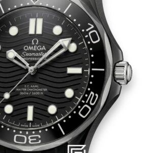 ⁦Omega Seamaster Diver Black Ceramic Style – Rubber Strap – Automatic (42mm)⁩ - الصورة ⁦2⁩