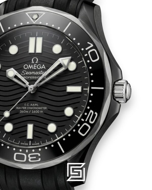 Omega Seamaster Diver Black Ceramic Style – Rubber Strap – Automatic (42mm)