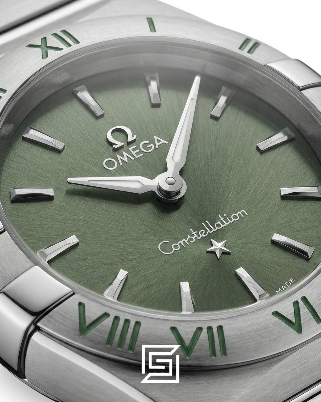Omega Constellation Ladies 27mm – Olive Green Dial & Stainless Steel - Image 2