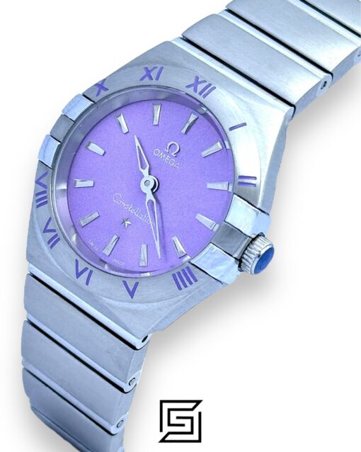 Alternative view of Omega Constellation Purple Dial Stainless Steel Watch