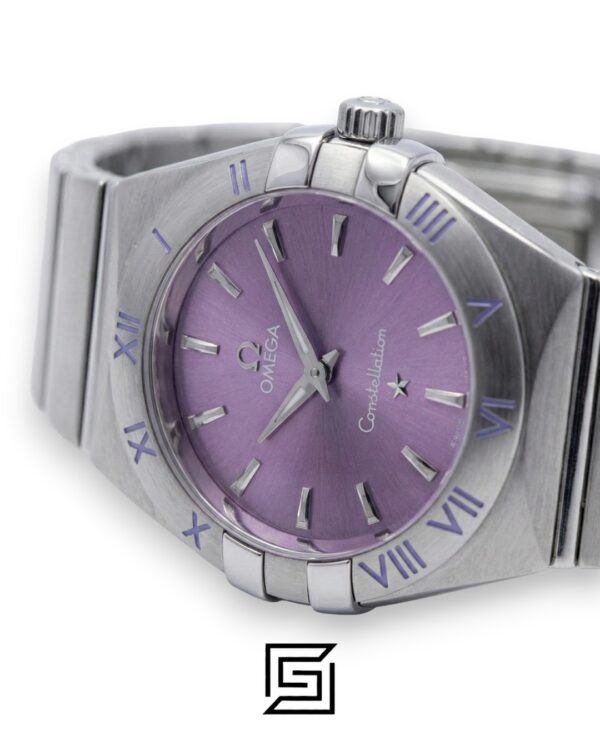 Omega Constellation Ladies 27mm – Purple Dial & Stainless Steel