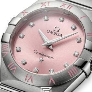 ⁦Omega Constellation Ladies 27mm – Pink Dial & Stainless Steel⁩ - الصورة ⁦2⁩