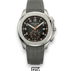 Patek Philippe Aquanaut Chronograph – Black Dial × Grey Rubber Strap – Japanese Automatic - Image 1