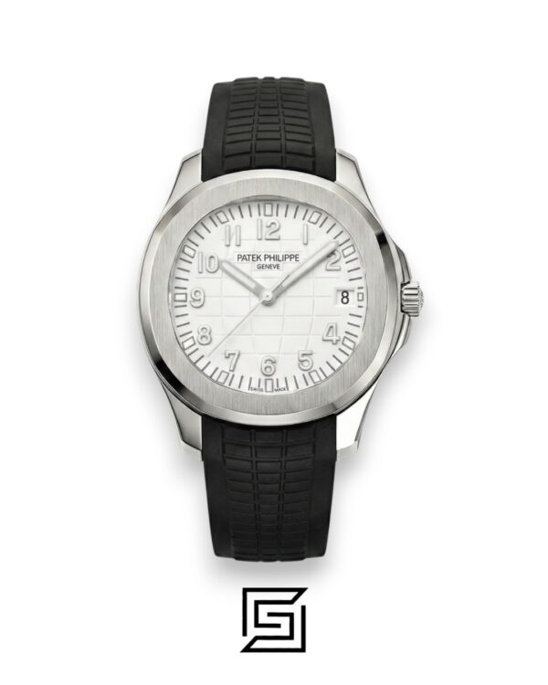 Patek Philippe Aquanaut – Cream Dial × Black Rubber Strap – Japanese Automatic