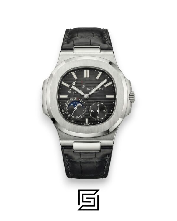 Patek Philippe Grand Complication – Black Dial – Black Leather Strap – Japanese Automatic