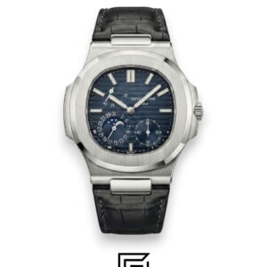 ⁦Patek Philippe Grand Complication – Blue Dial – Blue Leather Strap – Japanese Automatic⁩ - الصورة ⁦1⁩