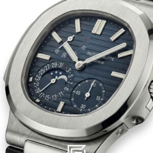 ⁦Patek Philippe Grand Complication – Blue Dial – Blue Leather Strap – Japanese Automatic⁩ - الصورة ⁦2⁩