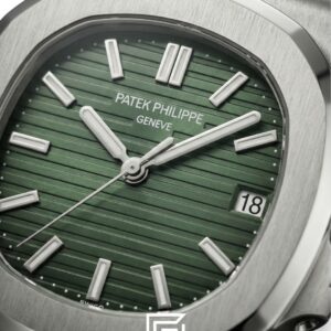 ⁦Patek Philippe Nautilus Green Dial – Stainless Steel Bracelet – Japanese Automatic⁩ - الصورة ⁦2⁩