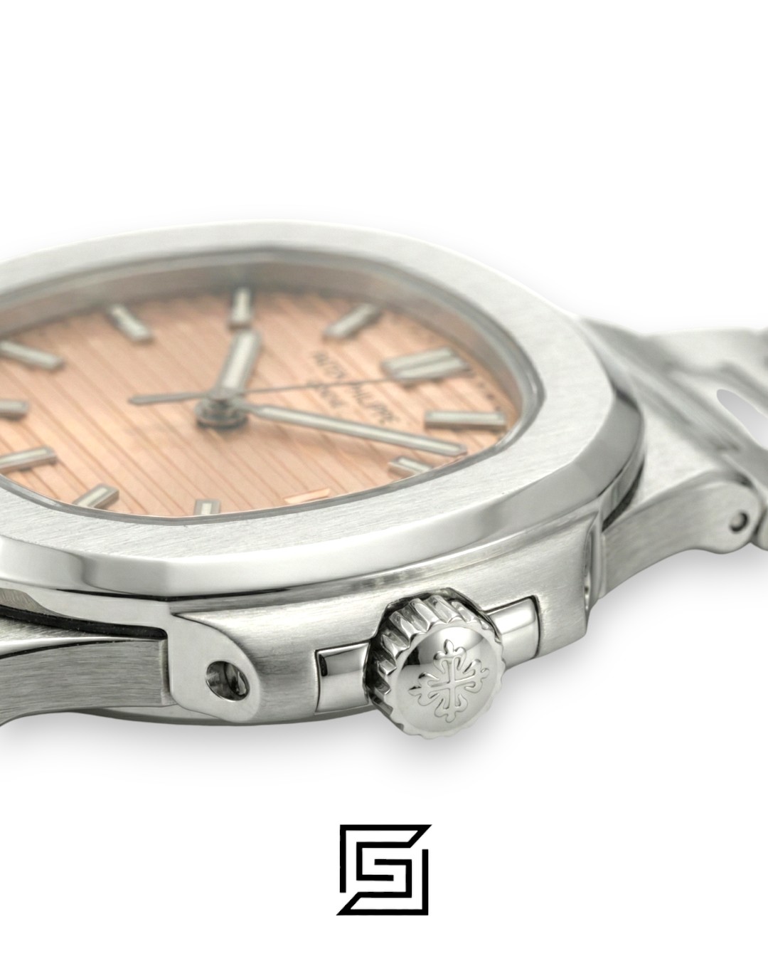 Patek Philippe Nautilus Japanese Automatic – Stainless Steel Bracelet – Salmon Dial - Image 5