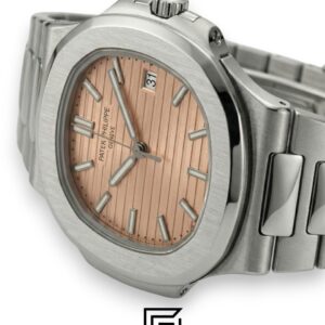 Patek Philippe Nautilus Japanese Automatic – Stainless Steel Bracelet – Salmon Dial - Image 3