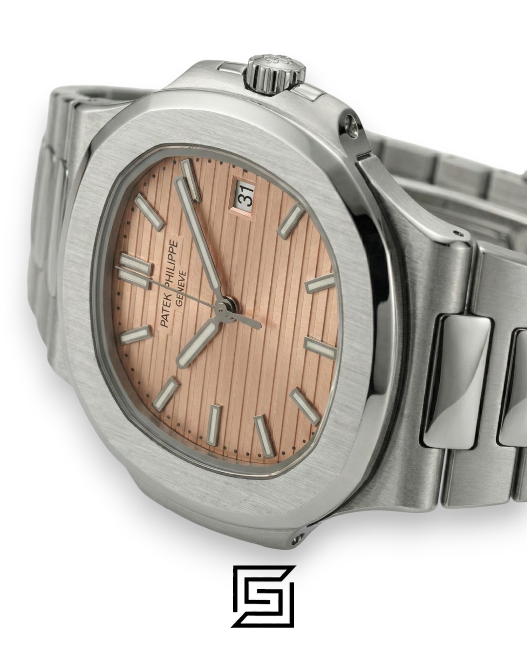 Patek Philippe Nautilus Japanese Automatic – Stainless Steel Bracelet – Salmon Dial - Image 3