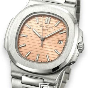 Patek Philippe Nautilus Japanese Automatic – Stainless Steel Bracelet – Salmon Dial - Image 2