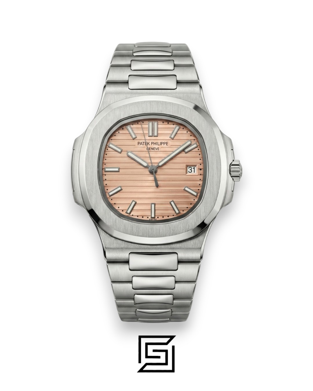 Patek Philippe Nautilus Japanese Automatic – Stainless Steel Bracelet – Salmon Dial - Image 1