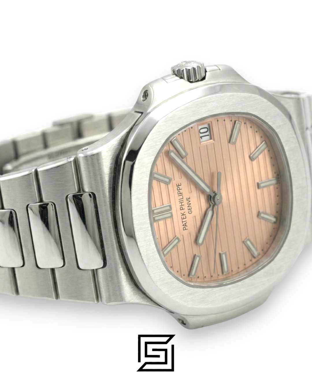 Patek Philippe Nautilus Japanese Automatic – Stainless Steel Bracelet – Salmon Dial - Image 4