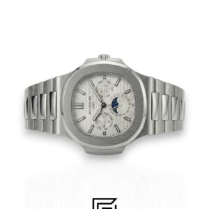 Patek Philippe Nautilus Perpetual Calendar – White Dial – Japanese Automatic Chronograph – Stainless Steel Bracelet - Image 4
